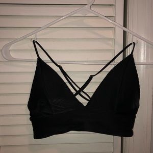 Swim suit black top